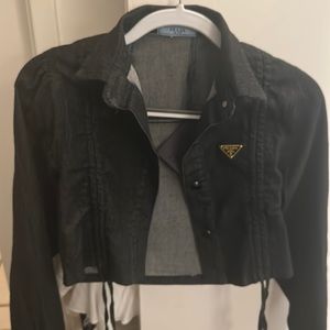 Cropped Denim Shirt size Small